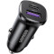 Автомобільний зарядний пристрій UGREEN EC305 30W 1xUSB-A, 1xUSB-C Car Charger Black (25845)