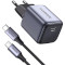 Зарядний пристрій UGREEN CD319 Nexode Mini GaN 30W 1xUSB-C, PD3.0, QC4.0 Wall Charger Gray w/Type-C to Type-C cable (25257)