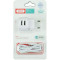 Зарядний пристрій XO L62 2xUSB-A, 2.4A White w/Micro-USB cable (L62-M-WH)