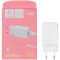 Зарядний пристрій DENMEN DC01L 1xUSB-A, 2.4A White w/Lightning cable