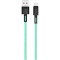 Кабель XO NBQ166 USB-A to Lightning 1м Green