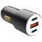 Автомобильное зарядное устройство XO CC45 1xUSB-A, 2xUSB-C, 60W Car Charger Black (XO-CC45-BK)