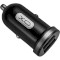 Автомобильное зарядное устройство XO TZ08 2xUSB-A, 2.1A Car Charger Black w/Type-C cable (TZ08-TC-BK)