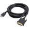 Кабель PATRON HDMI - DVI 3м Black (CAB-PN-DVI-HDMI-30)