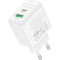 Зарядное устройство BOROFONE BAS44A Potential 1xUSB-A, 1xUSB-C, PD20W, QC3.0 White