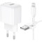 Зарядное устройство BOROFONE BAS42A Potential 1xUSB-A, QC3.0, 18W White w/Micro-USB cable