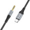 Кабель HOCO UPA26 Fresh AUX Audio Cable Type-C to 3.5mm 1м Black (6942007608824)