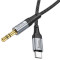 Кабель HOCO UPA26 Fresh AUX Audio Cable Type-C to 3.5mm 1м Black (6942007608824)