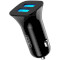 Автомобільний зарядний пристрій XO TZ10 2xUSB-A, 2.4A Car Charger Black w/Micro-USB cable (XO-TZ10-MC-BK)