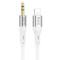 Кабель HOCO UPA22 Silicone Digital Audio Conversion Cable Lightning - AUX 1м White (6931474769480)