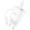 Зарядний пристрій HOCO C105A Stage 1xUSB-A, 1xUSB-C, PD20W, QC3.0 White w/Type-C to Lightning cable (6931474782939)