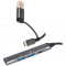 USB-хаб MAXXTER USB-A/C to 1xUSB3.0, 2xUSB2.0, 1xUSB-C (HU3C-4P1CN-01)