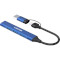 USB-хаб CANYON DS-02 USB-A/C 4-in-1 Hub Blue (CNS-TDS02BL)