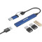 USB-хаб CANYON DS-02 USB-A/C 4-in-1 Hub Blue (CNS-TDS02BL)