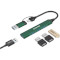 USB-хаб CANYON DS-02 USB-A/C 4-in-1 Hub Green (CNS-TDS02GR)