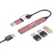 USB-хаб CANYON DS-02 USB-A/C 4-in-1 Hub Pink (CNS-TDS02P)