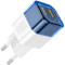 Зарядное устройство HOCO C125A Transparent tribute 1xUSB-C, PD20W Transparent Blue w/Type-C to Type-C cable (6931474798381)