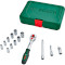 Набор торцевых головок BOSCH ¼" Ratchet Set 14-Piece 14пр (1.600.A02.BY0)