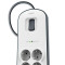 Мережевий фільтр BELKIN Surge Protector White, 6 розеток, 2xUSB, 2м (BSV604VF2M-V2)