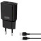 Зарядний пристрій XO L92C 2xUSB-A, 2.4A Black w/Lightning cable (XO-L92C-L)