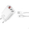 Зарядний пристрій XO L95 2xUSB-A, 2.4A White w/Micro-USB cable (XO-L95-M)