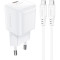 Зарядное устройство ACEFAST A77 Mini Fast Charge Wall Charger GaN PD30W (1xUSB-C) White w/Type-C cable