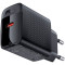 Зарядний пристрій ACEFAST A82 Fast Charge Wall Charger GaN PD20W (1xUSB-C) Black w/Type-C cable