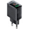 Зарядний пристрій ACEFAST A98 Fast Charge Wall Charger GaN PD30W (1xUSB-C, 1xUSB-A) Black