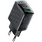 Зарядний пристрій ACEFAST A98 Fast Charge Wall Charger GaN PD30W (1xUSB-C, 1xUSB-A) Black