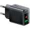 Зарядний пристрій ACEFAST A98 Fast Charge Wall Charger GaN PD30W (1xUSB-C, 1xUSB-A) Black