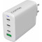 Зарядний пристрій CANYON CU140ACC GaN 1xUSB-A, 3xUSB-C, 140W White (CNS-CUW140ACC)