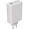 Зарядний пристрій CANYON CU140ACC GaN 1xUSB-A, 3xUSB-C, 140W White (CNS-CUW140ACC)