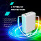 Зарядний пристрій CANYON CU140ACC GaN 1xUSB-A, 3xUSB-C, 140W White (CNS-CUW140ACC)