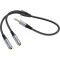 Адаптер HOCO UPA21 2-in-1 3.5 Headset Audio Adapter Cable Male to Dual Female mini-jack 3.5mm (M) - 2xmini-jack 3.5mm (F) Gray