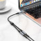 Адаптер HOCO UPA21 2-in-1 3.5 Headset Audio Adapter Cable Male to Dual Female mini-jack 3.5mm (M) - 2xmini-jack 3.5mm (F) Gray