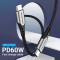 Кабель VENTION USB Type-C to Type-C 60W 1м Gray (TADHF)