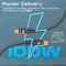 Кабель PROMATE LucidLine-CC120 USB-C to USB-C PD 100W 1.2м Black