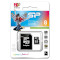 Карта памяти SILICON POWER microSDHC 8GB Class 4 + SD-adapter (SP008GBSTH004V10SP)