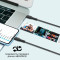 Комплект з 3 кабелів PROMATE CableKit-Ci USB-C to Lightning PD 27W Black