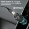 Автомобільний зарядний пристрій PROMATE PowerDrive-120 1xUSB-A, 2xUSB-C, QC3.0, 120W RapidCharge Car Charger Black