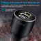 Автомобільний зарядний пристрій PROMATE PowerDrive-120 1xUSB-A, 2xUSB-C, QC3.0, 120W RapidCharge Car Charger Black