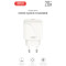 Зарядний пристрій XO QC41 1xUSB-C, PD, 20W White (XO-QC41)