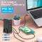 Зарядний пристрій PROMATE GaNPort-140W 1xUSB-A, 3xUSB-C, QC3.0, PD3.1, 140W GaNFast Black w/Type-C cable