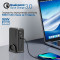 Зарядний пристрій PROMATE GaNPort-140W 1xUSB-A, 3xUSB-C, QC3.0, PD3.1, 140W GaNFast Black w/Type-C cable