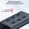 USB-хаб PROMATE EzHub-7 Aluminium Alloy Powered Hub Gray
