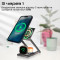 Бездротовий зарядний пристрій PROMATE LucidFold-Trio 15W MagSafe Charging Station Black