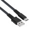 Кабель RIVACASE PS6002 BK12 Type-C to USB-A 1.2м Black