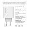 Зарядний пристрій COLORWAY GaN Mini 50W 2xUSB-C Dual Quick Charging White (CW-CHS050PD-WT)