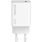 Зарядний пристрій COLORWAY GaN Mini 65W 1xUSB-C Fast Charging White (CW-CHS049PD-WT)