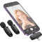 Беспроводной петличный микрофон HOCO L15 Crystal Dual-mic Lightning/Type-C Black